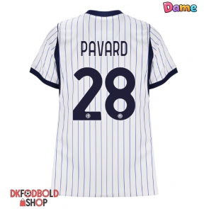Inter Milan Benjamin Pavard #28 Udebanetrøje Dame 2026-27 Kort ærmer Inter Milan Benjamin Pavard #28 Udebanetrøje Dame 2026-27 Kort ærmer